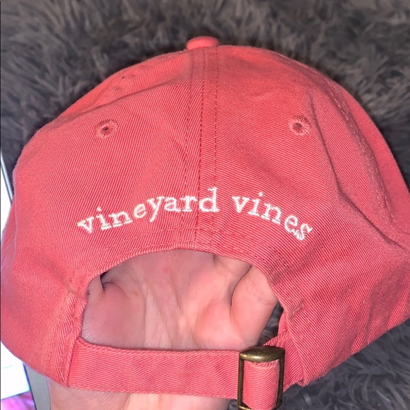 Vineyard Vines Unisex Coral Whale Baseball Hat - Picture 2 of 3